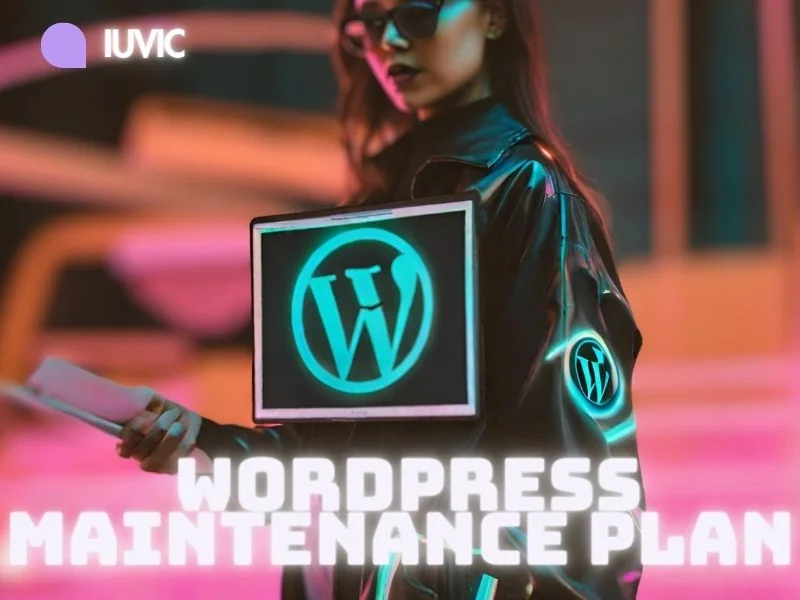 woman with a wordpress maintenance plan